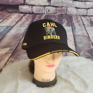 CAHL Ringer Adjustable Trucker Cap Jet Black Mens